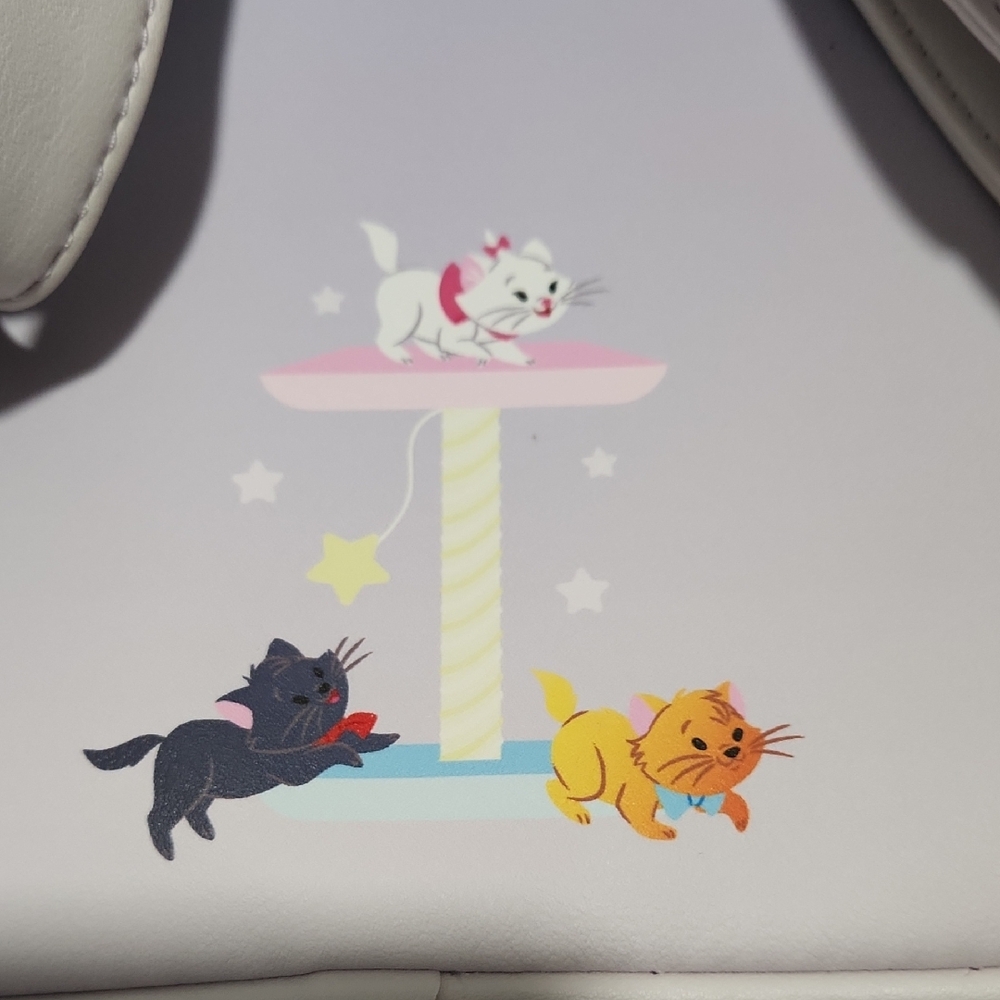 Disney Loungefly Lavender Cat Backpack - Picture 5 of 9